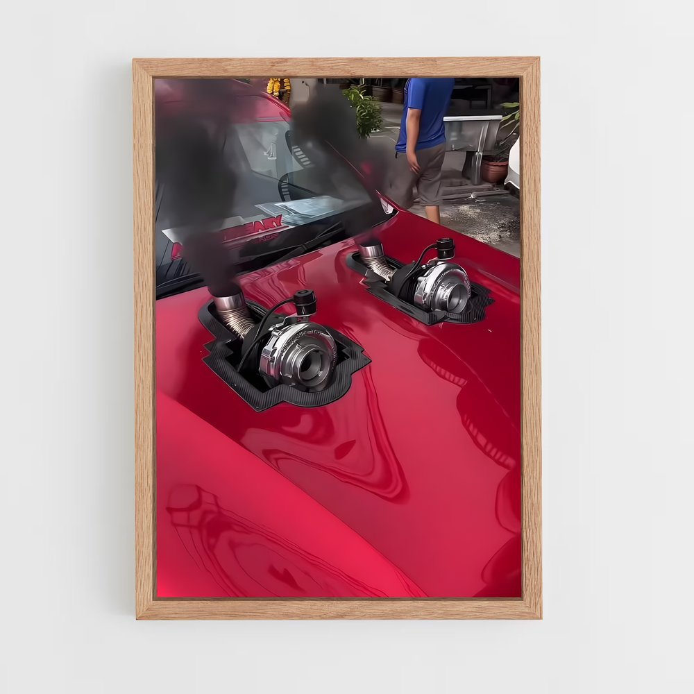 Poster Turbo Vision – affiche Mitsubishi (vue 4)
